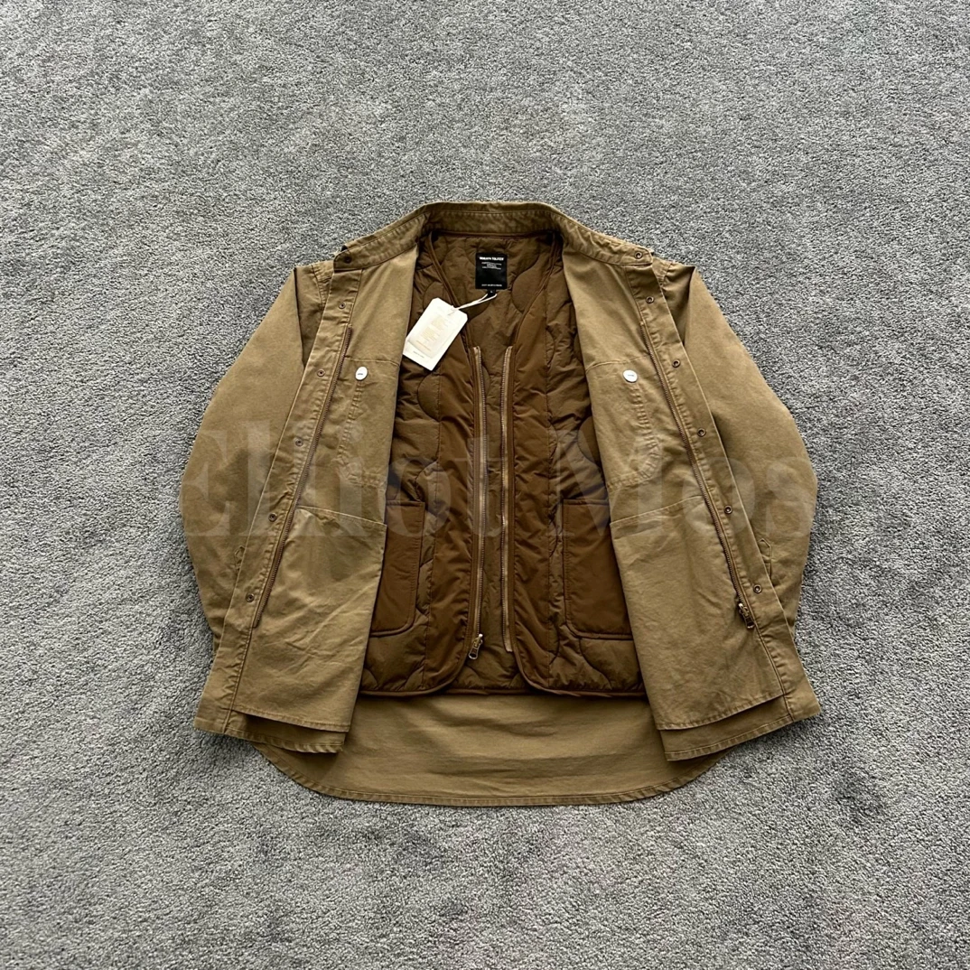 24AW 一衣三穿~Washed Jacket 可拆卸内胆水洗棉衣外套-0864