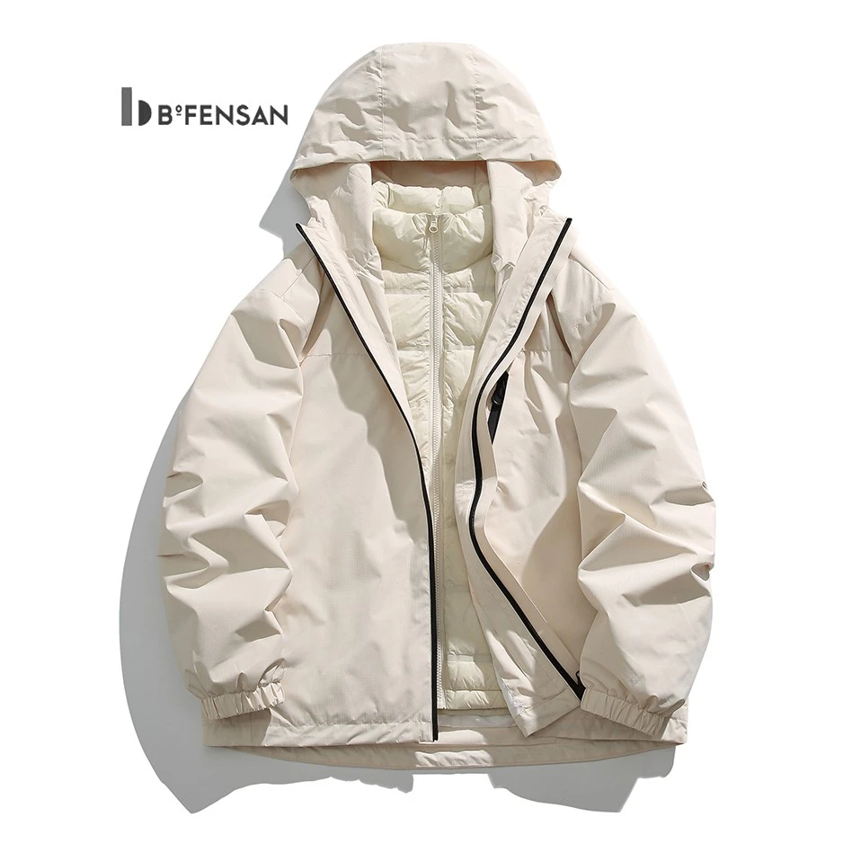 bonbfenssan/波梵森三合一保暖冲锋夹克户外休闲防风防水秋冬外套