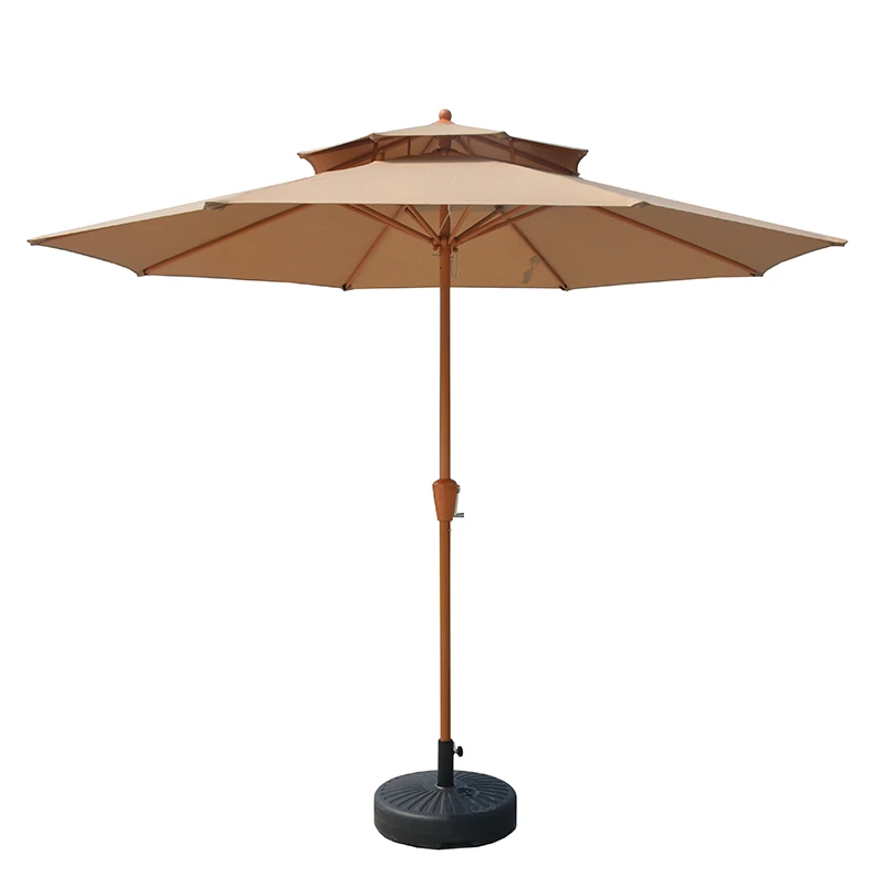 户外遮阳伞庭院伞室外太阳伞别墅花园商用防晒伞露营广告折叠大伞