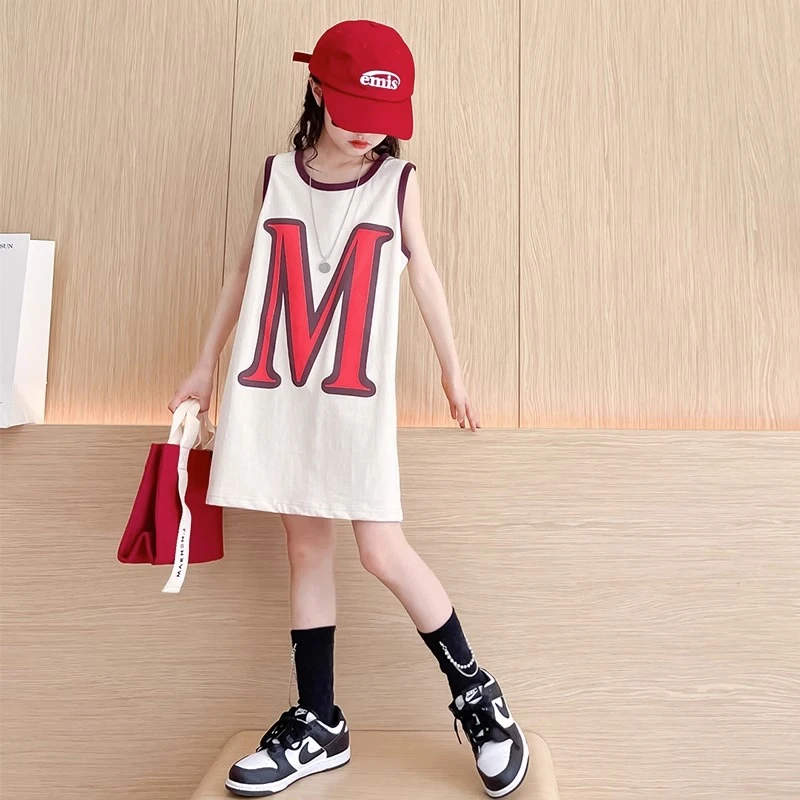 女童夏装连衣裙2025新款儿童夏季小女孩裙子夏天女大童洋气背心裙