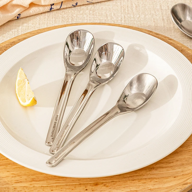 【摩登主妇】元宝勺不锈钢勺子高颜值儿童吃饭汤匙宝宝小勺