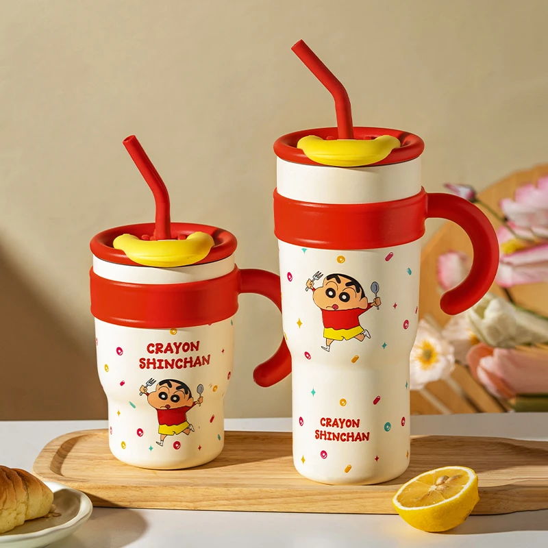 【摩登主妇&蜡笔小新】保温杯高颜值餐具吸管水杯巨无霸保冷冰霸杯