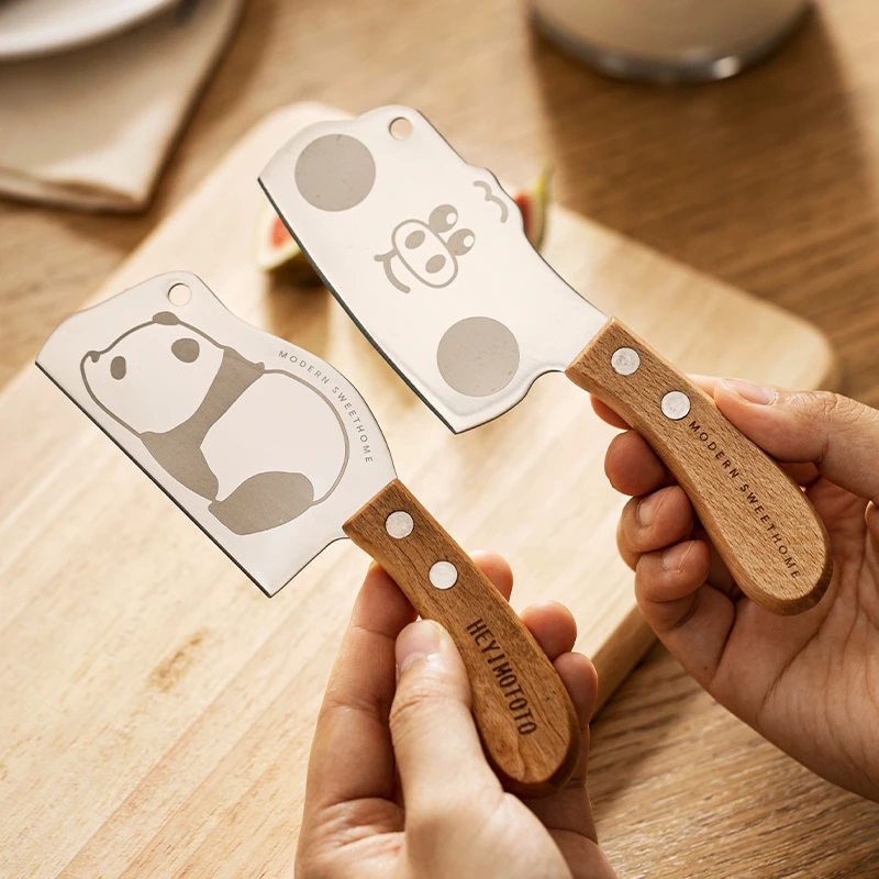 【摩登主妇】mototo熊猫迷你小菜厨房切菜切水果家用小餐具套装