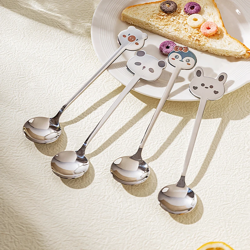 【摩登主妇】304不锈钢西瓜勺子高颜值家用高档精致调羹儿童吃饭勺