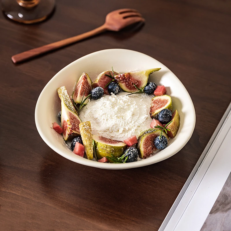 摩登主妇早餐甜品碗陶瓷饭碗家用高颜值餐具水果沙拉碗燕麦酸奶碗