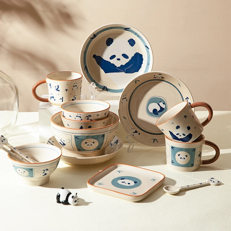 【摩登主妇】mototo盘子碗碗碟套装早餐盘一人食可爱生日礼物餐具