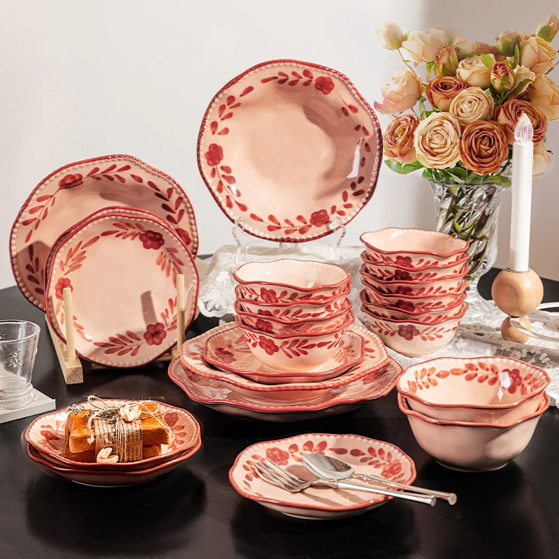 【摩登主妇】焦糖肉桂碗碟筷套装乔迁新婚送礼高颜值餐具