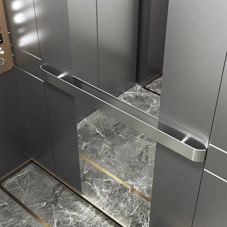 不锈钢黑钛金家用楼梯电梯轿厢内扶手玻璃门把手实木大门拉手定制