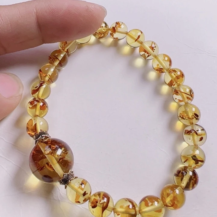 琥珀（花珀）项圈未镶嵌