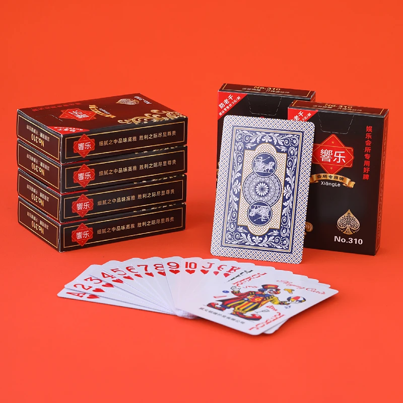 響乐310扑克牌10副便宜加厚硬工厂直销批发纸牌扑克创意高档整箱