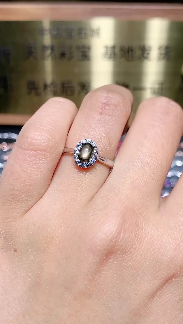【闪购商品】蓝宝石戒指银S925镶嵌0000