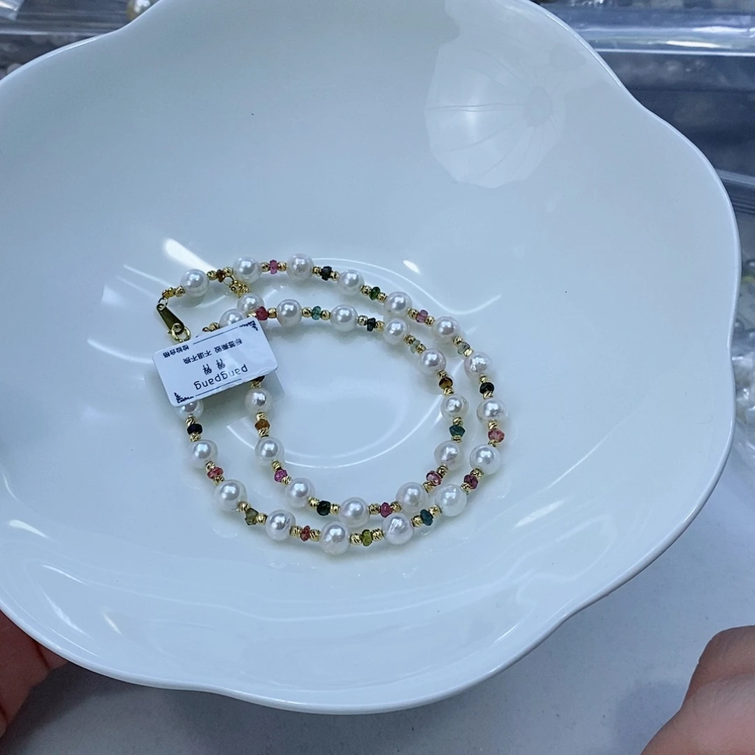 海水珍珠颈饰银S925镶嵌