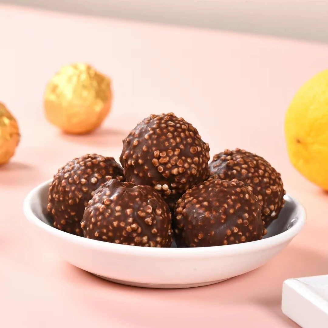 曼菲罗金沙巧克力球【四层夹心威化】散装零食酥脆烘焙节日花束
