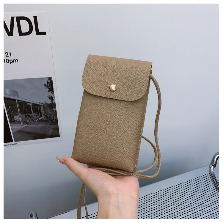 绿色咖色黑色高品质时尚便携单肩斜挎包HD（宽11cm*高19cm*厚3cm）