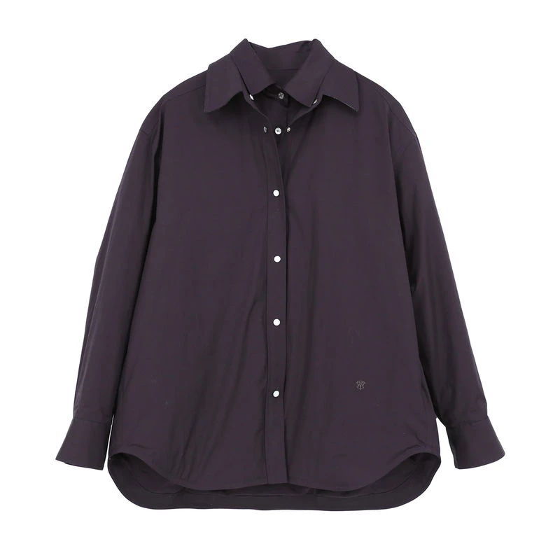 iIEWUOY有尾24秋冬新品女士假两件衬衫式厚款羽绒服