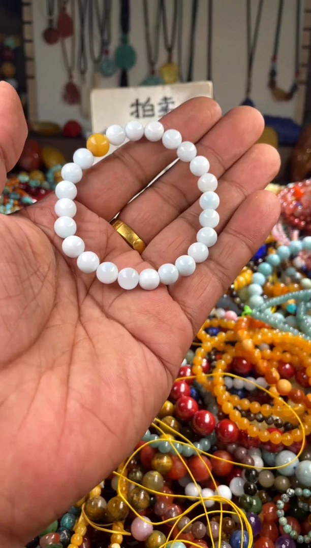 【闪购商品】针钠钙石（海纹石）手串未镶嵌(一物一件)116191