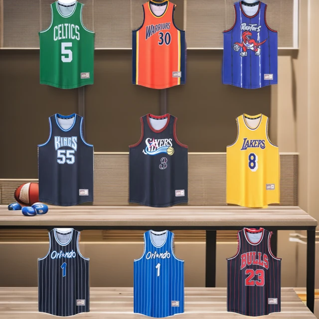 加内特库里罗德曼麦迪科比奥尼尔皮蓬艾弗森威廉姆斯复古篮球上衣