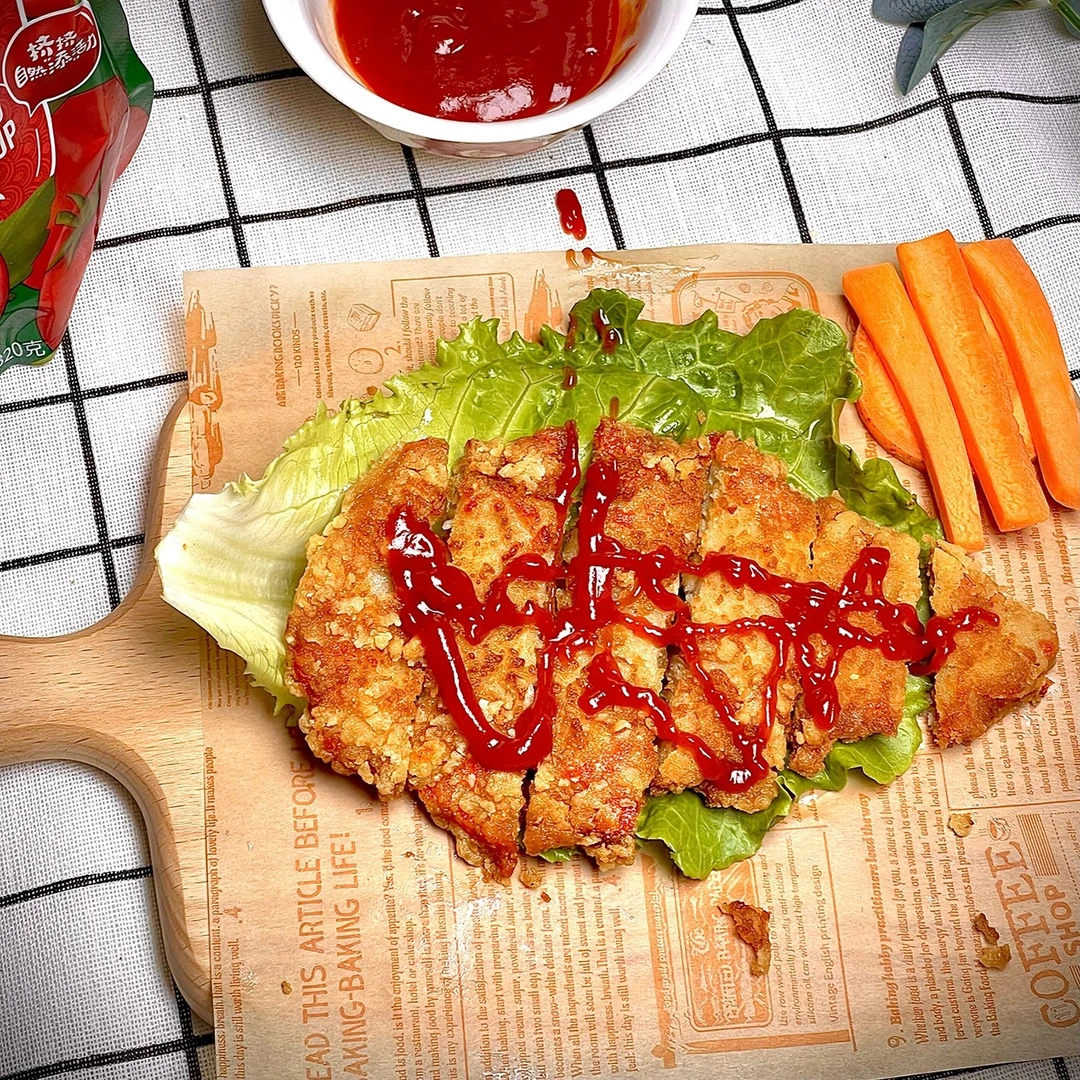 咔滋脆鸡排1kg10片装半成品冷冻鸡排大号夜宵油炸空气炸小吃批发