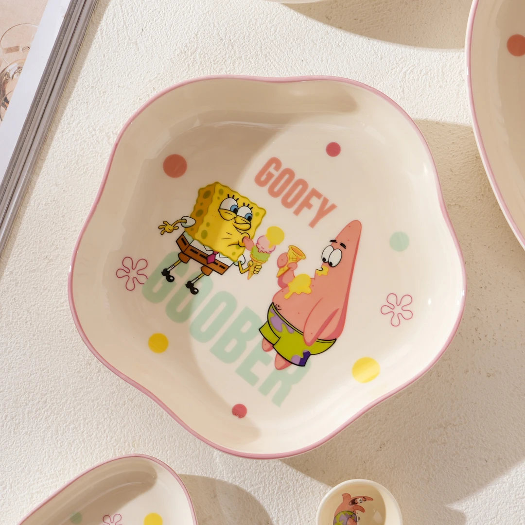 众琛派大星正品联名高颜值家用8寸梅花盘