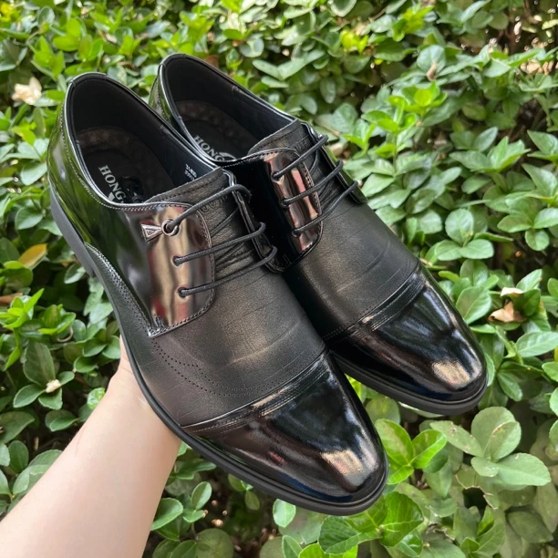 红冠皮鞋男士商务皮鞋31400