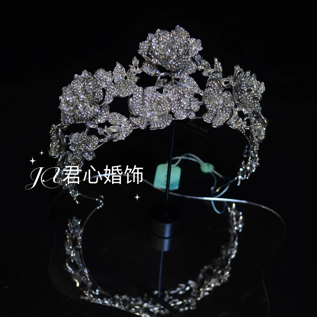 君心家 荒野玫瑰 | ETE铜锆正品王冠 新娘高端婚纱头饰皇冠