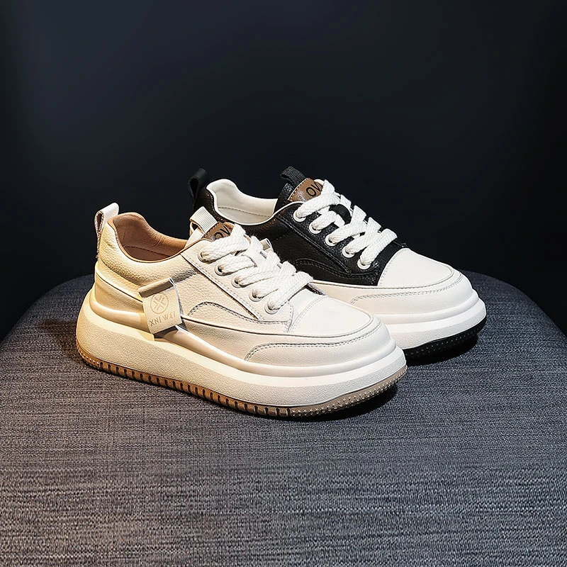 厚底小众韩版小白鞋女2024春新款爆款运动百搭休闲鞋秀气增高女鞋