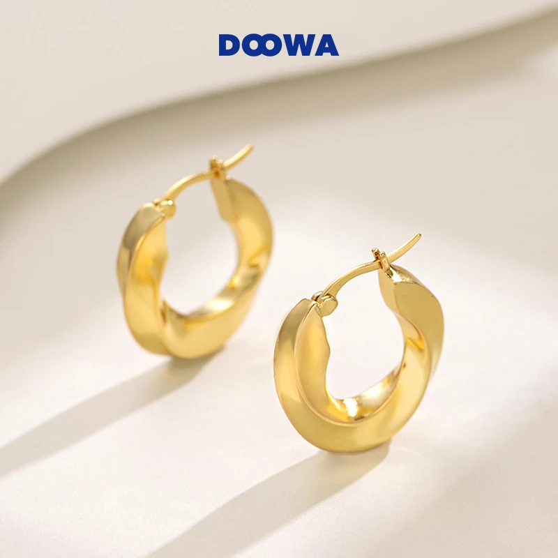 铜合金耳饰 TongHua/同话  设计感扭曲耳环