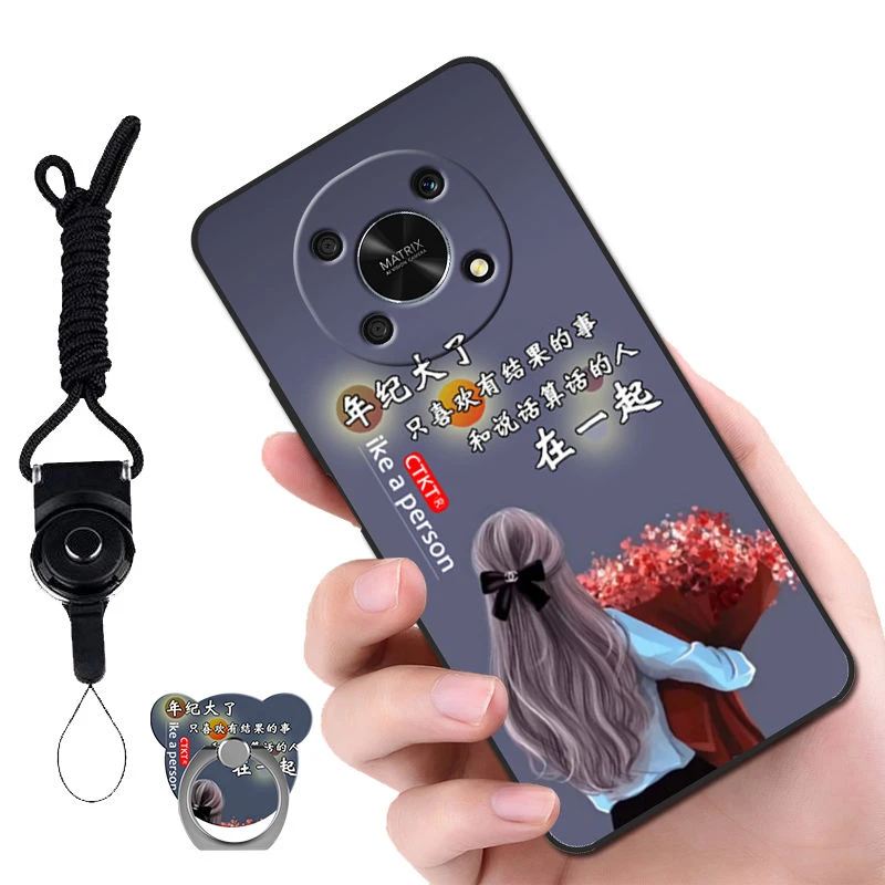 荣耀X30手机壳ANY-AN00全包防摔honorx30硅胶网红保护套男女创意