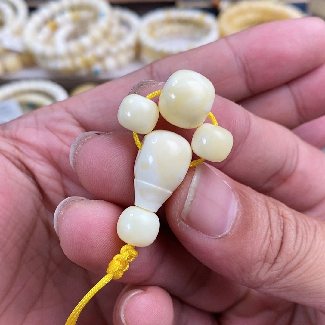 蜜蜡裸石未镶嵌白蜡同料套装