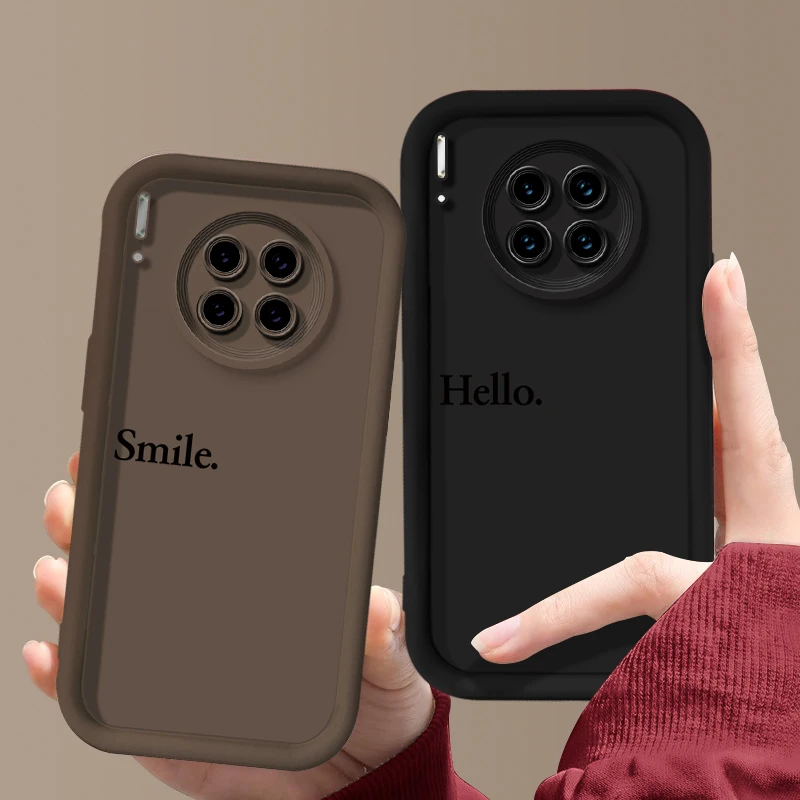 适用于【华为】Mate30/E简约英文个性创意新款硅胶防摔手机壳