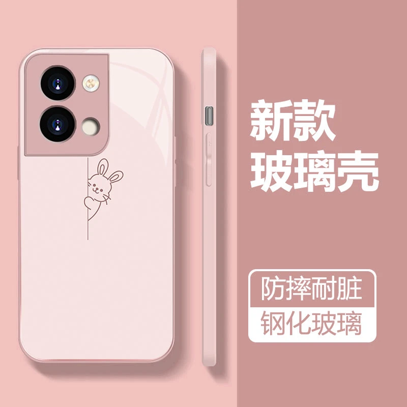 适用于【OPPO】Reno9/Pro简约线条兔新款创意手机壳