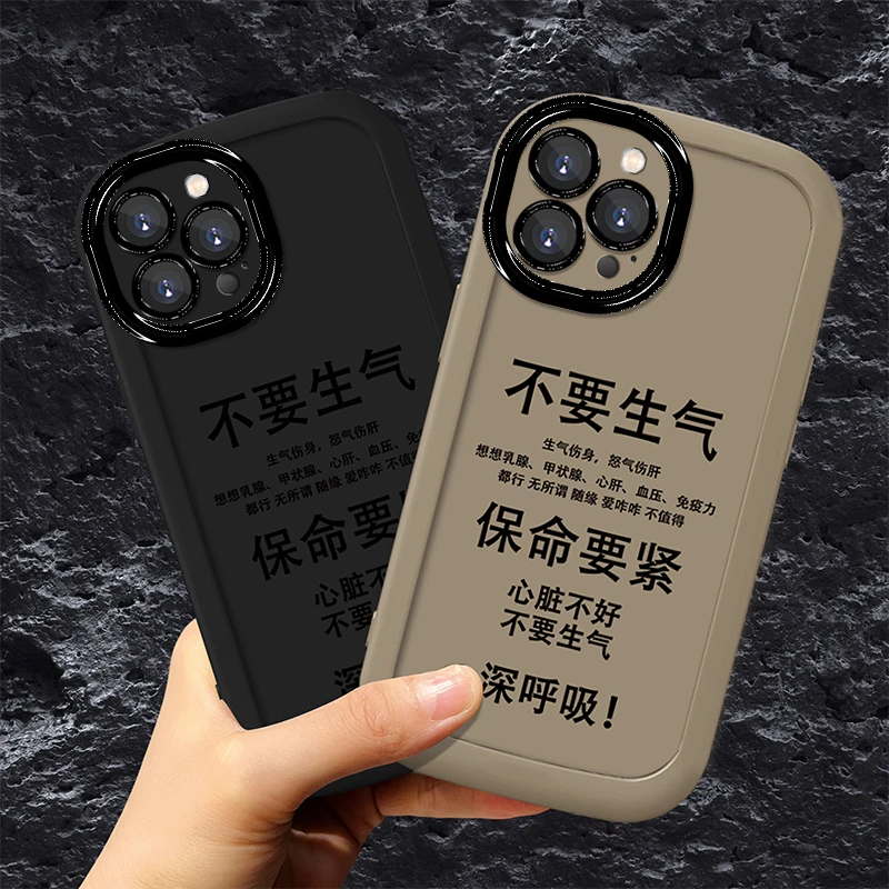 适用于【苹果】14Pro个性搞怪文案新款网红男女款防摔手机壳