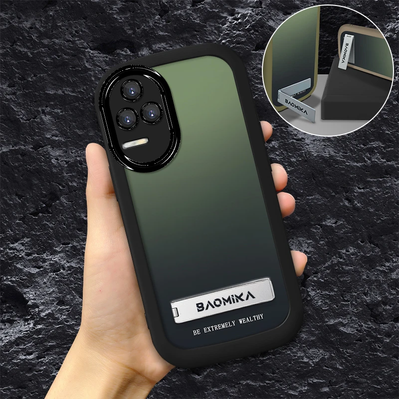 适用于【红米】K50/K50Pro个性创意渐变深绿色潮流新款防摔手机壳