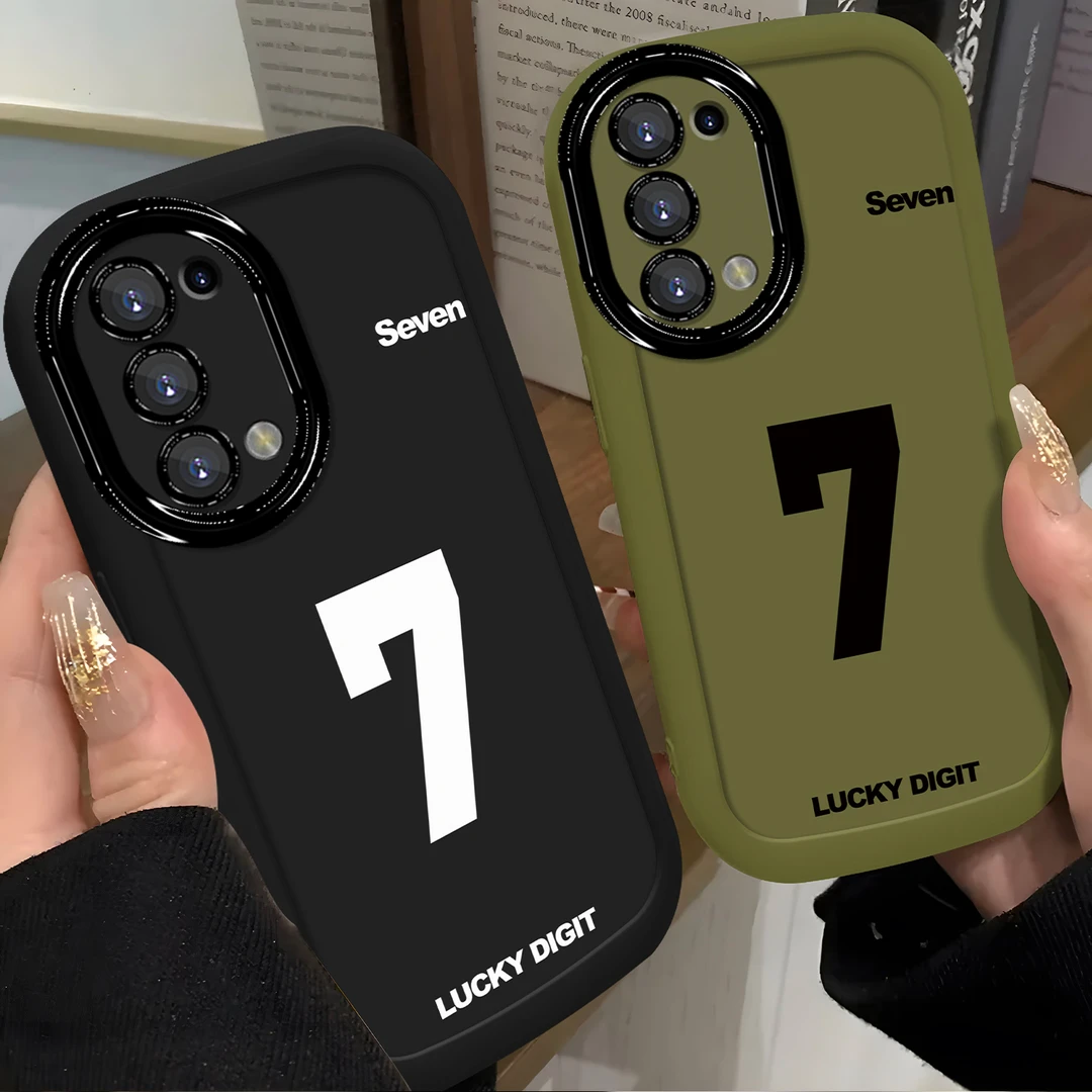 适用于【OPPO】Reno5/K个性简约幸运数字7时尚男女款手机壳