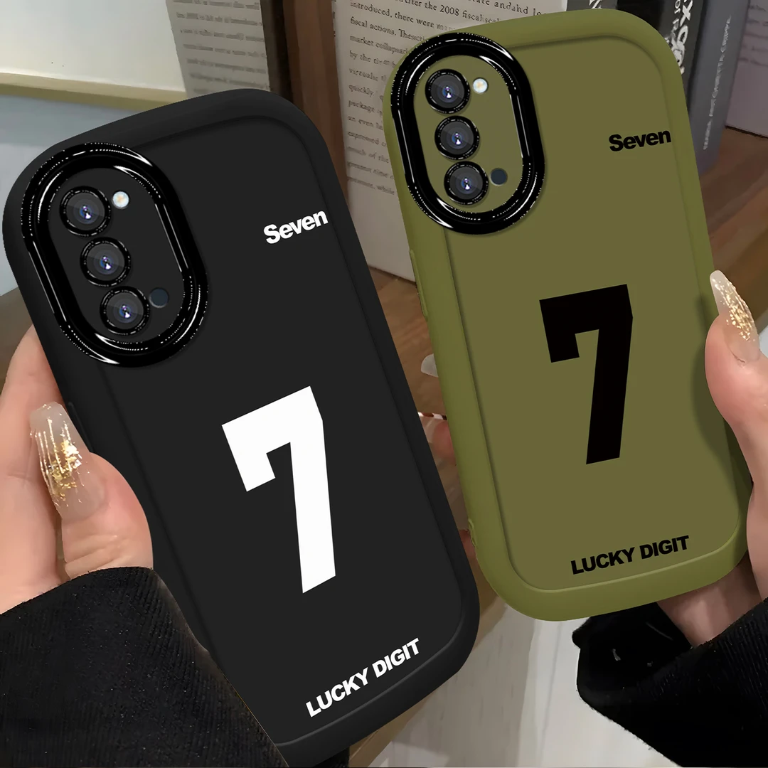 适用于【OPPO】Reno4个性简约幸运数字7时尚男女款手机壳