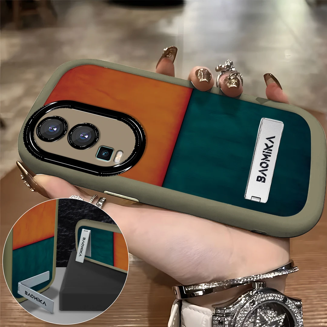 适用于【VIVO】IQOONEO7/SE个性潮流拼接橙蓝男女款防摔手机壳