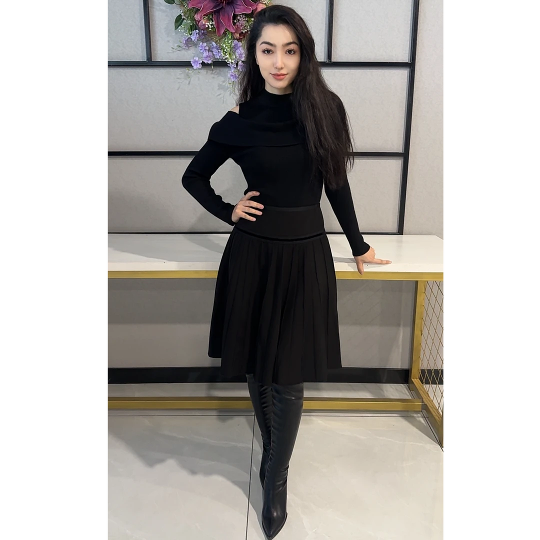 171218 SEHRAN 秋冬显瘦洋气短款裙子