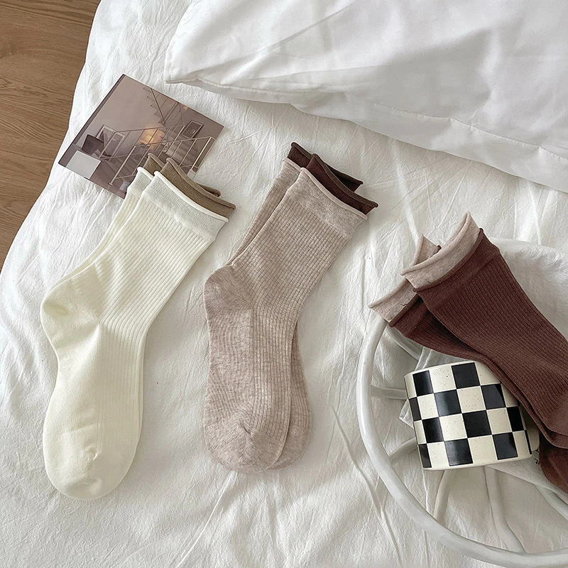 【三双】搭配推荐~百搭堆堆袜 三色各一