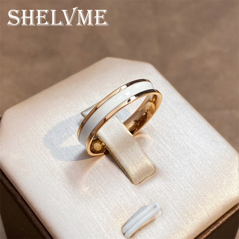 钛钢戒指 【SHELVME】CNC精工滴油仿真戒指小众轻奢指环