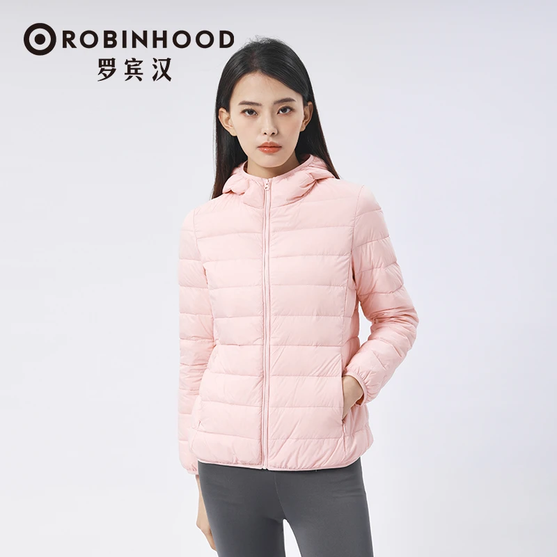 【2025年新品爆款】罗宾汉女款轻薄休闲秋冬连帽羽绒服-R238Y51133