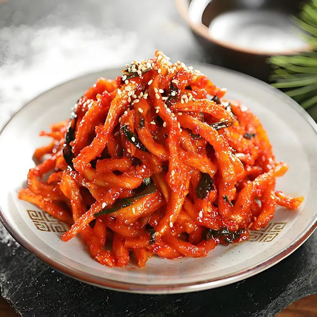 延边朝鲜族香辣萝卜干泡菜250克*2袋包邮