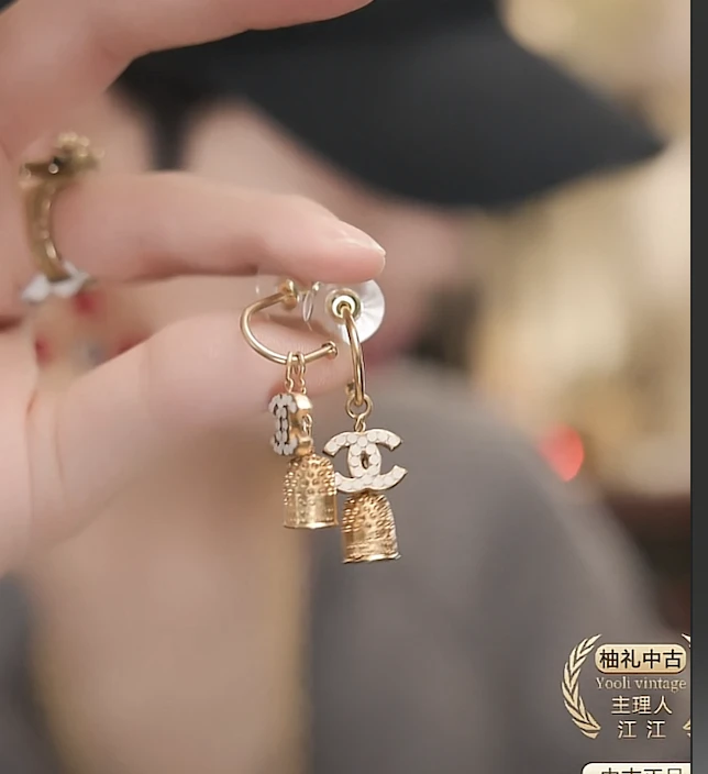 95新 Chanel/香奈儿 柚礼中古/耳夹xp