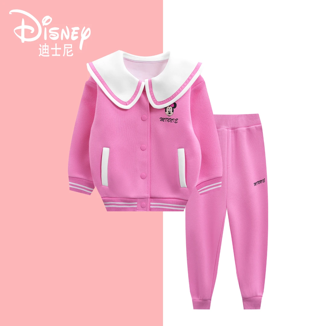 Disney/迪士尼春秋百搭可爱休闲时尚儿童洋气套装XHE3ZZ008