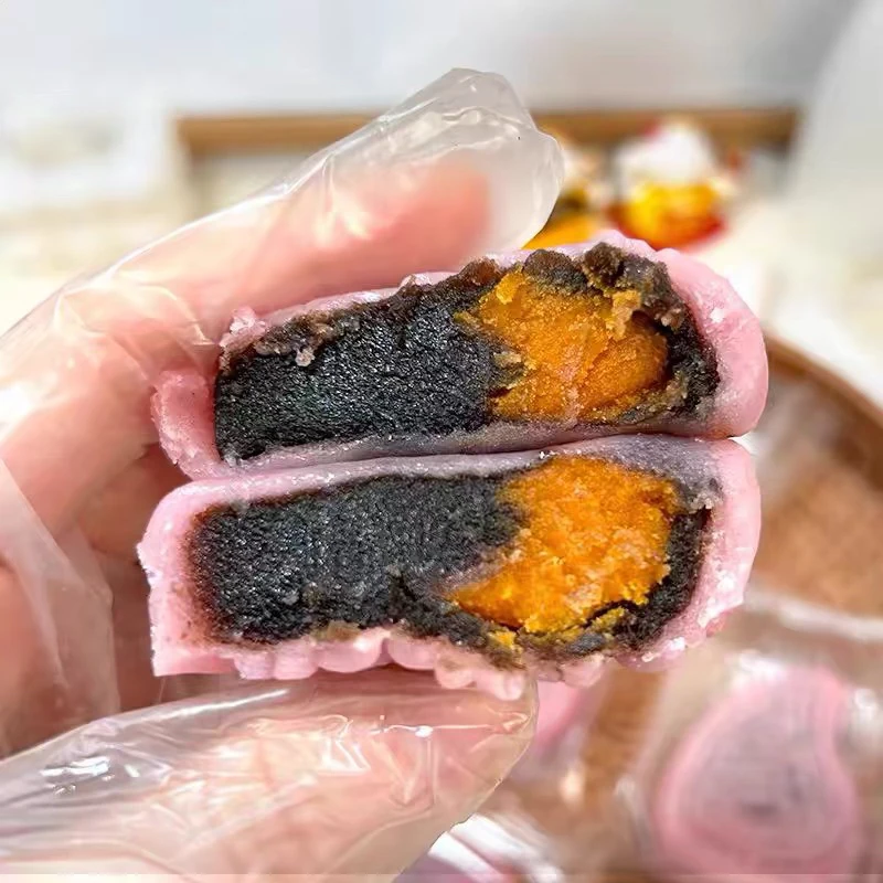 【红桃粿】潮汕特产拜冰皮红桃粿豆沙咸蛋黄Q弹软糯清甜