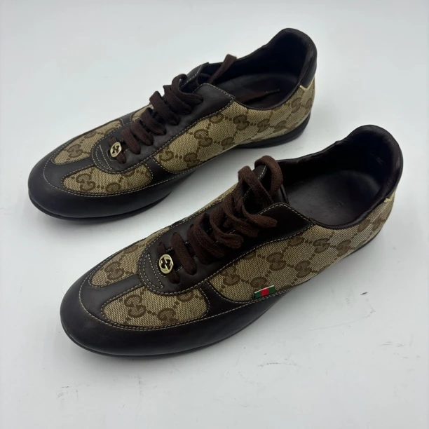 37码/gucci满印休闲鞋/原盒/鞋头磕碰/侧边微瑕/
