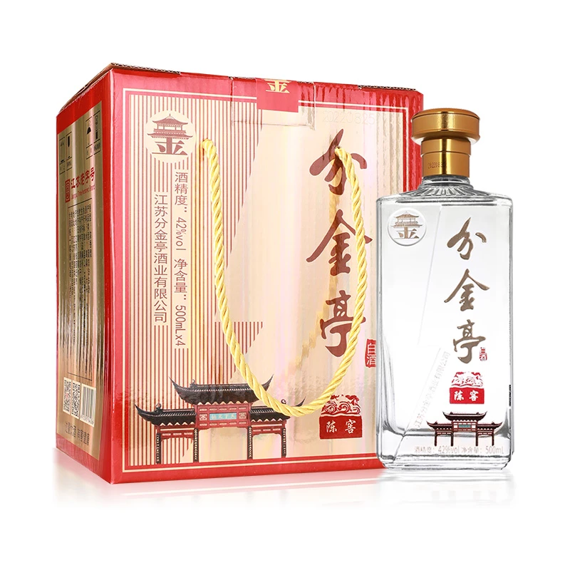 分金亭陈窖礼盒4瓶浓香型白酒固态纯粮优级口粮酒42度500ml