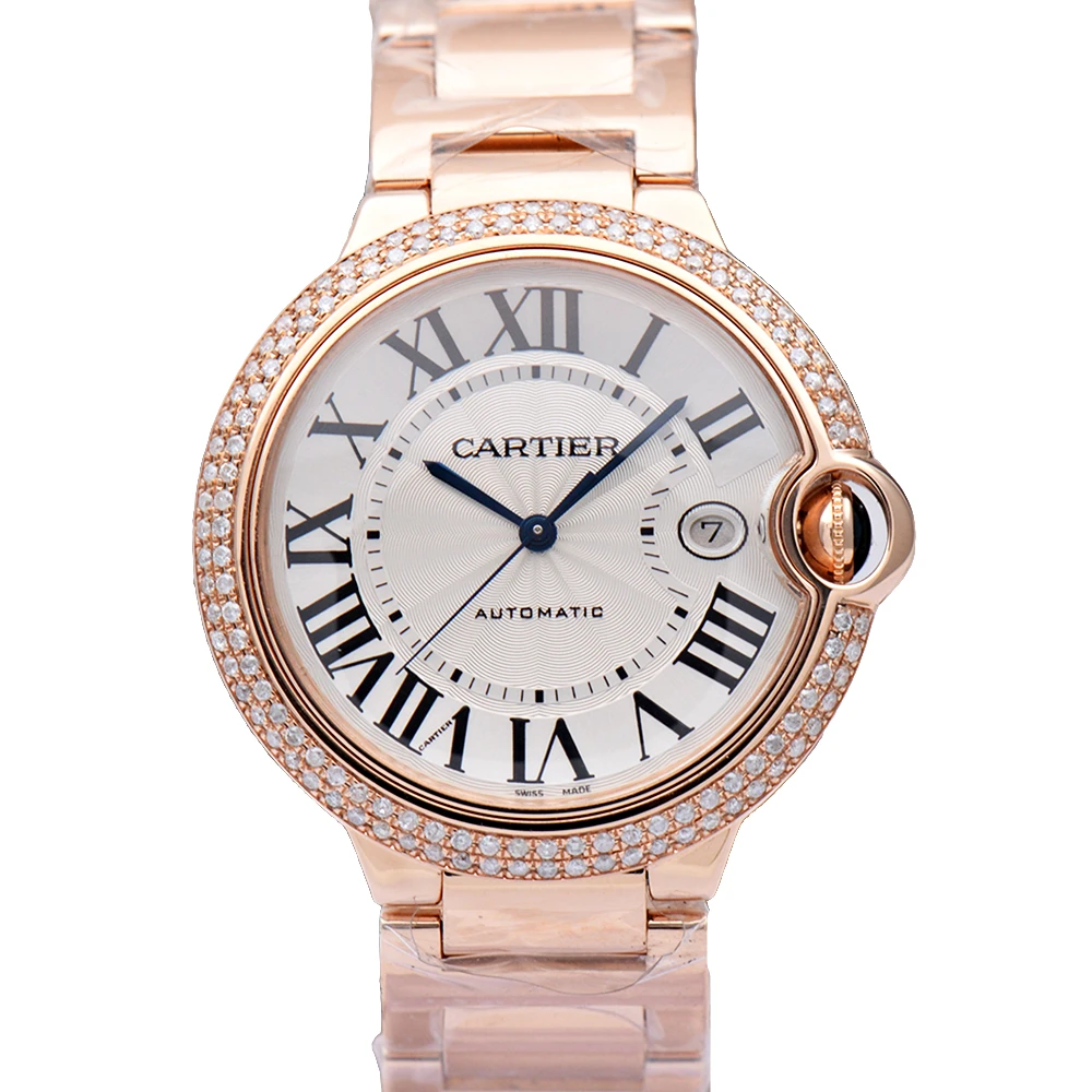 99新 Cartier/卡地亚 蓝气球系列W69006Z2玫瑰金后钻自动机械表