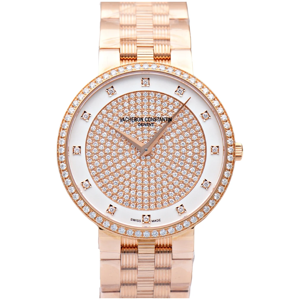 99新 Vacheron Constantin/江诗丹顿 传袭系列81576玫瑰金原钻表