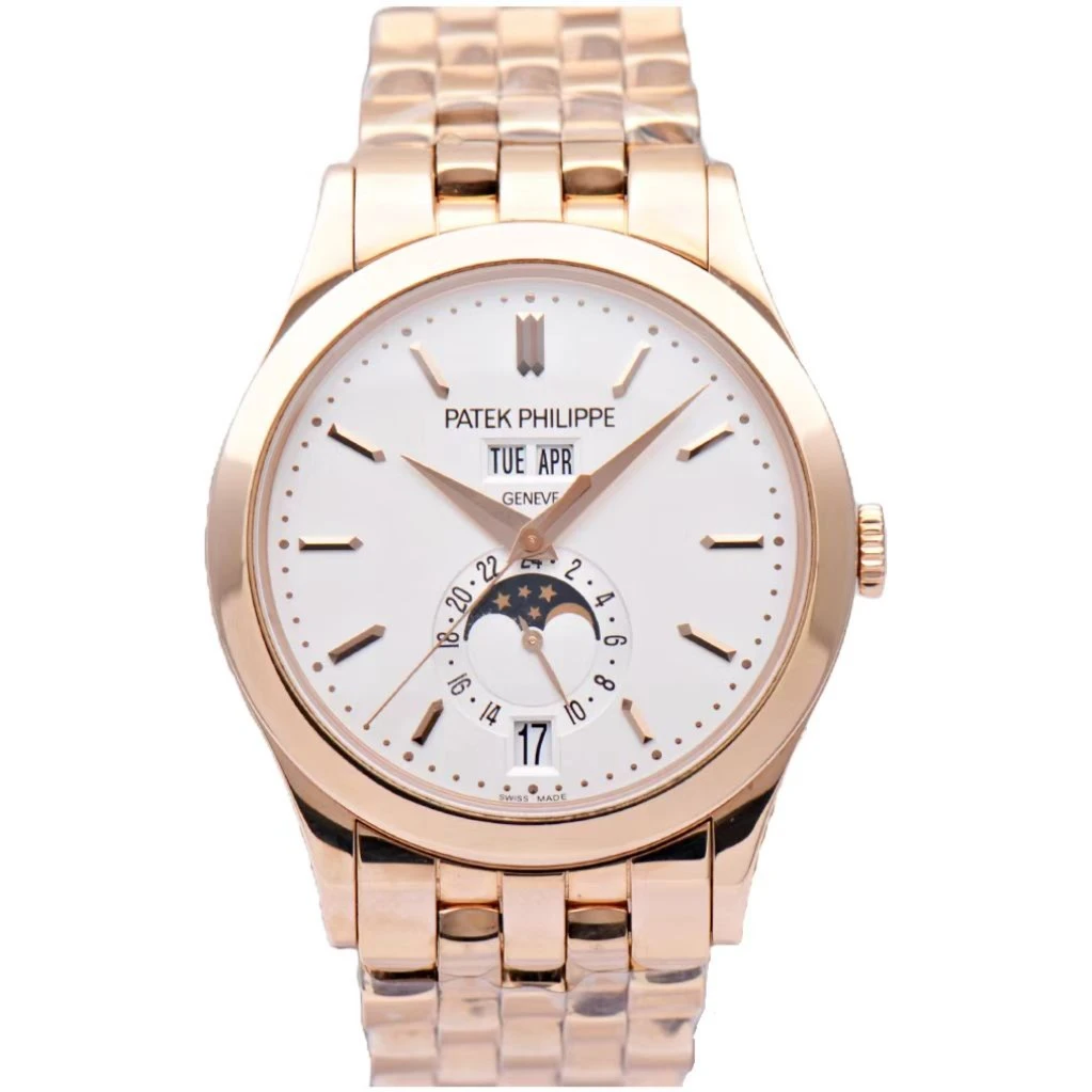 99新 Patek Philippe/百达翡丽 5396R玫瑰金自动机械年历男表