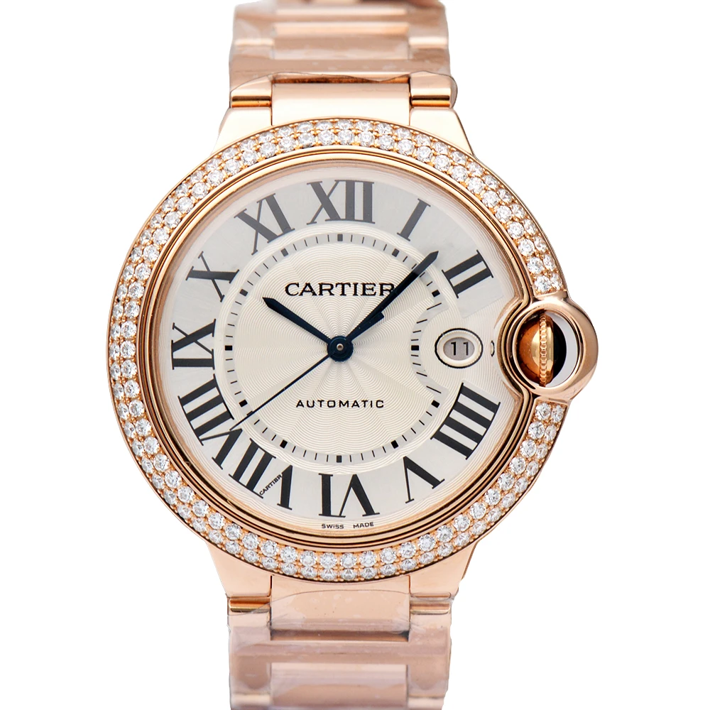 99新 Cartier/卡地亚 蓝气球WE9008Z3玫瑰金原钻42MM男表